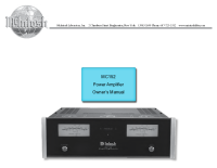McIntosh MC-152 - Owners manual